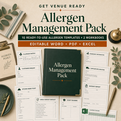 Get Venue Ready Allergen Management Pack cover