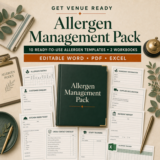 Get Venue Ready Allergen Management Pack cover