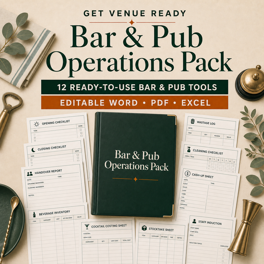 Get Venue Ready Bar and Pub Operations Pack cover