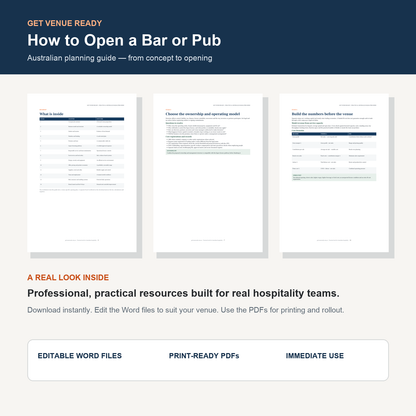 How to Open a Bar or Pub — real guide pages