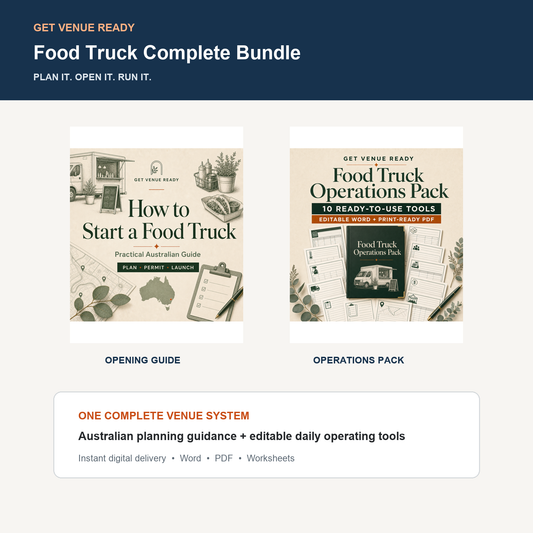 Food Truck Complete Bundle — opening guide and operations pack
