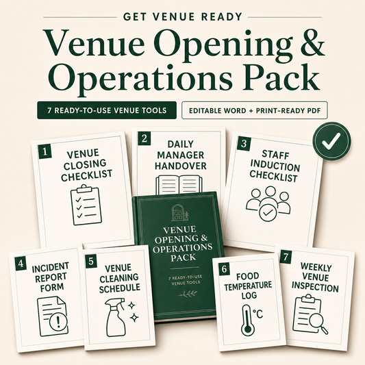 Venue Opening & Operations Pack